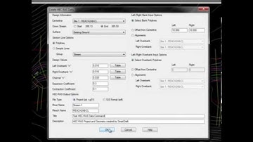 SmartDraft HEC-RAS Create Project Data for Civil 3D