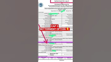 CAP ROUND 3 BETTERMENT OPTION STRATED | College Not Alloted? #mhtcet2025 #capround3 #exampulse