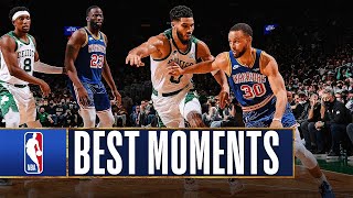 Celtics \& Warriors Best Matchup Moments Of The Regular Season 👀