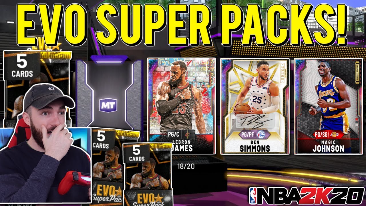 NEW EVO *SUPER PACKS* PACK OPENING! INSANE GALAXY OPAL PULL! (NBA 2K20 MYTEAM)