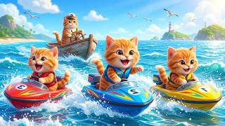 Kittens Drive Police, Fire &amp; Ambulance Boat 🚓 on a Revenge Mission to Rescue Mama Cat from a Bully