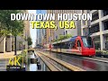 Downtown houston in texas usa  virtual walking tour of downton houston texas 101f 39c  4kr