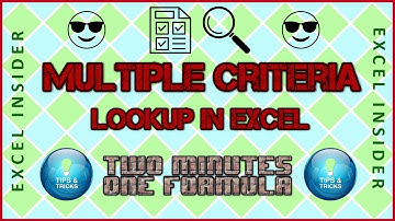 Multiple Criteria Lookup in Excel | Lookup for more than 1 Criteria | INDEX + MATCH in Excel