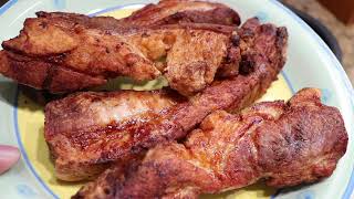 CHICHARRONES EN LA AIR FRYER SUPER FACIL ,RAPIDOY SIN NADA DE ACEITE