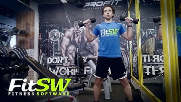 Squat, Curl, & Press: Multiple Movement Exercise Demo How-to