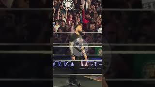 Roman Reigns getting acknowledged in Dallas at the American Airlines Center