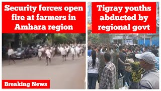 Breaking News Ethiopia: Security forces fire at farmers in Amhara |Tigray youths abducted in Mekelle