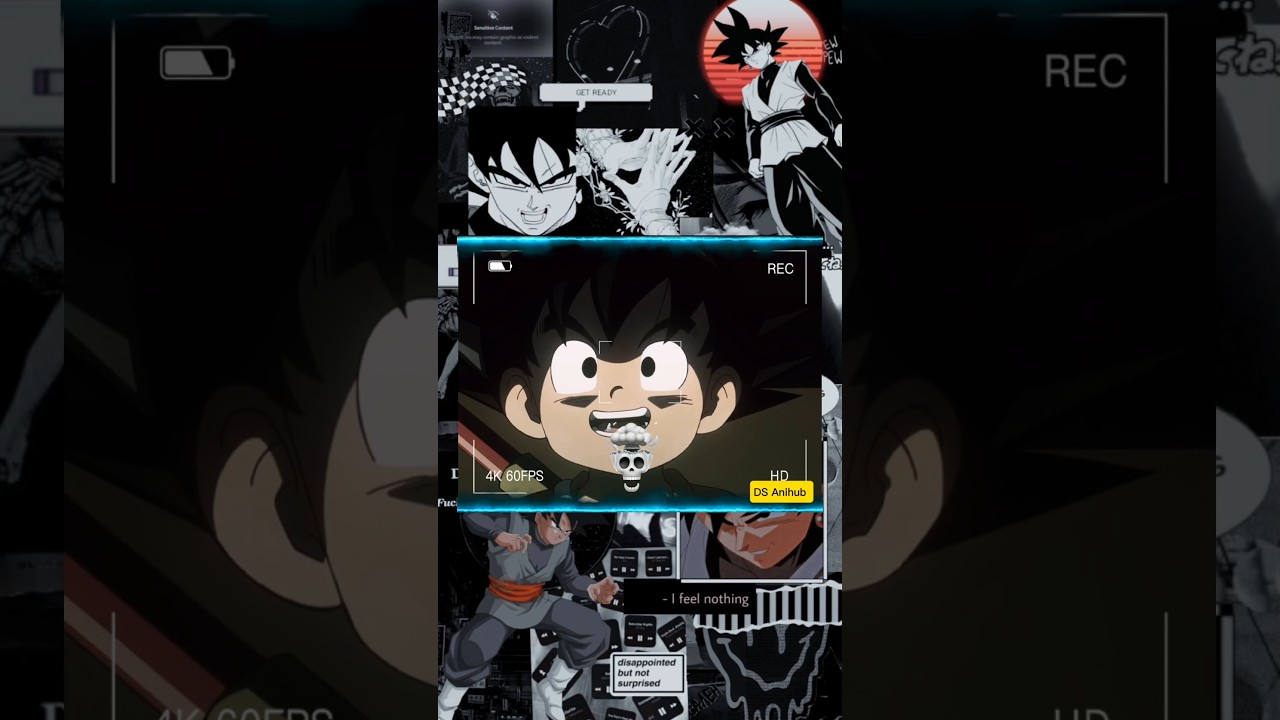 Goku’s Dark Smile in Chaos 🖤 | Aesthetic Anime Edit | DS Anihub 