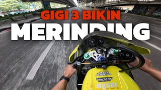 SUARA BUAS MOTOR ERA 90AN ITU KEMBALI MENGAUM DIJALAN! GIGI 3 BIKIN MERINDING! SUARA ZX400 MAH LEWAT