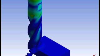 Ansys Workbench explicit dynamics  end milling of AlSi 1045 extended example 4