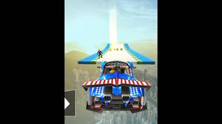 Carreras de coches con mega rampas imposibles. Juego de coches Mega Car Stunts Car Racing Rampa screenshot 4