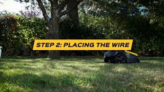 Robot Mower Installation 2 - Placing Wire - Mowox®