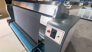 Fabric steam shrinking machine