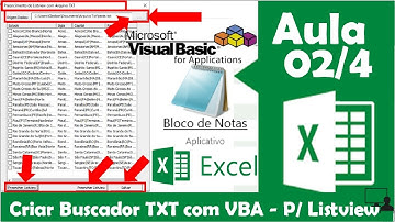 Importar TXT para dentro do Listview | Macro VBA para Abrir arquivo TXT