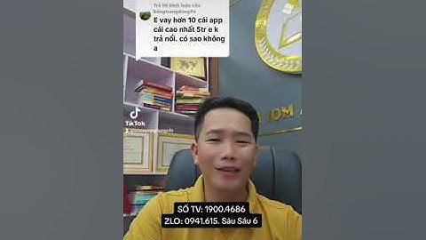 VAY 10 APP TÍN DỤNG ĐEN, 50 TRIỆU, KHÔNG TRẢ LUÔN CÓ SAO KHÔNG ?