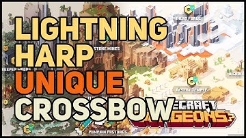 Lightning Harp Unique Crossbow Minecraft Dungeons