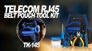 Jonard Tools Telecom RJ45 Belt Pouch Tool Kit (TK-145) Product Video