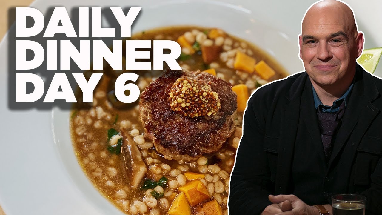 Burger and Barley Stew: Daily Dinner Day 6 | Daily Dinner with Michael Symon | Food Network