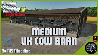 MEDIUM UK COW BARN by MSModding | Farming Simulator 25 | FS 25