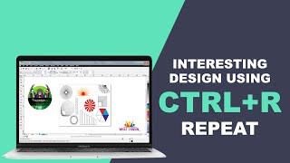 Design Using CTRL+R Repeat Command in Coreldraw  #Ctrl+R