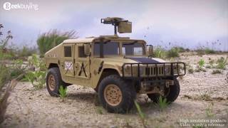RC 1/10 HG P408 Military Vehicle Truck impression, strong and powerful