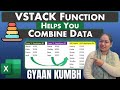 ✅Vstack Formula in Excel 🤔 | Ms Excel Vstack Formula ka use kaise kare | l #excel #exceltricks 