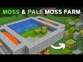 Minecraft Automatic Moss &amp; Pale Moss Farm Tutorial - 7500 Items Per Hour