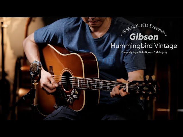 2015 Gibson Hummingbird Vintage - YouTube