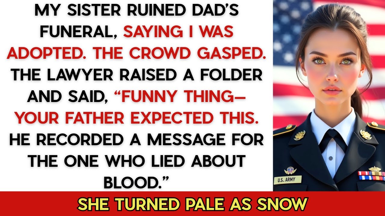 At Dad’s Funeral, My Sister Announced I’m Not His Real Daughter — The Lawyer’s Reply SHOCKED Her