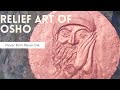 Relief art work of osho