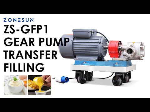 ZONESUN ZS-GFP1 Насос для подачи жидкости Шестеренчатый насос Перекачка жидкостей, видео 1