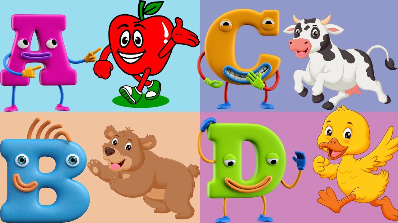 ABCs and 123s | Learn ABCD & Phonics with Fun Songs for Toddlers | ABCD ...