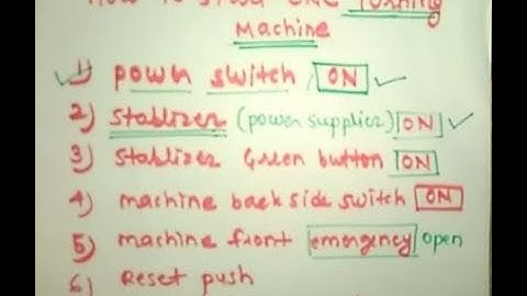 HOW TO START  CNC TURNING  MACHINE