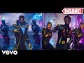 Lil Nas X - Panini - Fortnite Music Video vs Original (Side By Side)