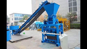 QT4 35 Semi automatic concrete block machine