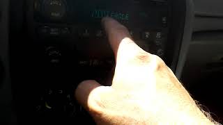 How to change the time on your clock radio Chevy Trailblazer