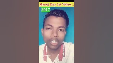 Manoj Dey First Video On YouTube 😯 Motivation || Before & After @Manoj dey #ytshorts #shorts