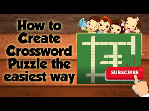 How to make Crossword Puzzle the easiest way- Step-by-step Tagalog Tutorial