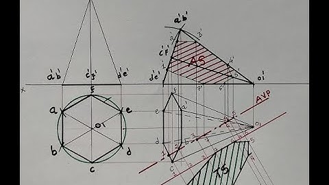 Hexagonal Pyramid with Triangular surface & AIP | 07 | Section Of Solid | ST Graphics Studio Private