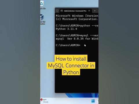 How to install MySQL Connector in Python #shortsfeed #youtubeshorts # ...