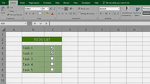 Making a Basic To-Do List in Microsoft Excel