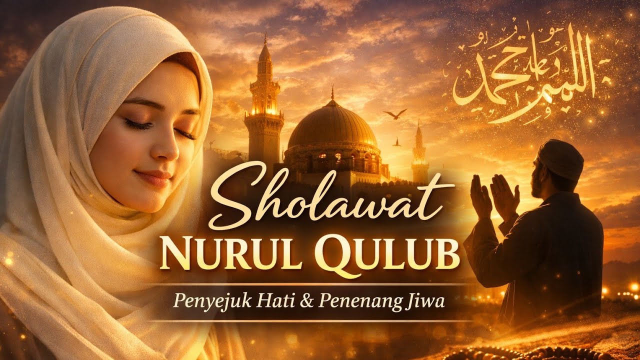Sholawat Nurul Qulub 🌙 Penyejuk Hati & Penenang Jiwa | Lantunan Sholawat Merdu Penuh Cahaya