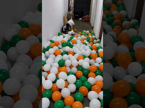 1000 balloon, #shorts #viral #independenceday #26january #15august #tiranga #india #balloon #howto