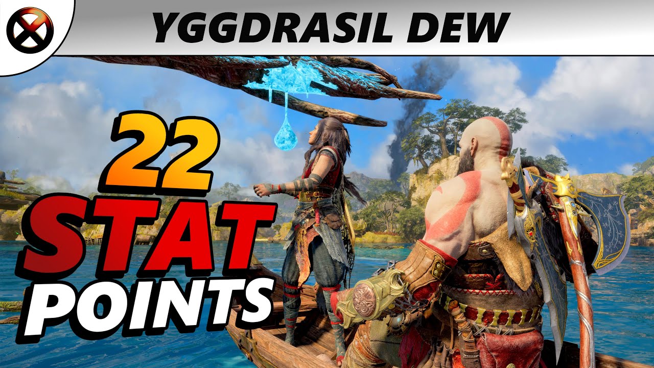 GOD OF WAR RAGNAROK All Yggdrasil Dew Drops (22 Permanent Stats Points