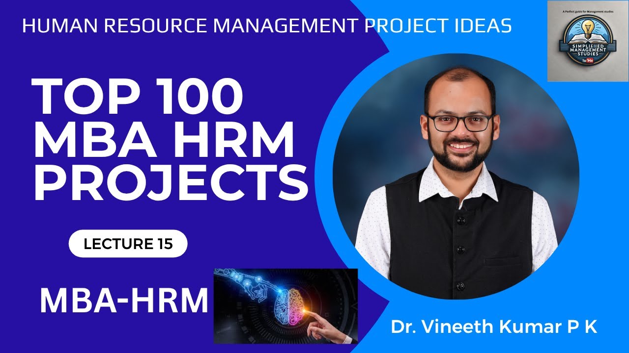 Top 100 MBA HRM Project Topics 2025 | Latest Human Resource Management Project Ideas for MBA  PGDM