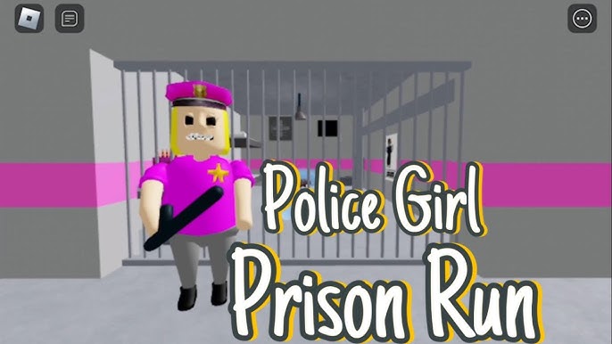 ROBLOX, ESCAPE DA PRISÃO DA GAROTA POLICIAL - 1, POLICE GIRL PRISON RUN!  Obby roblox, parkour FUGA 