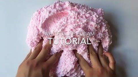 White glue floam TUTORIAL 💖