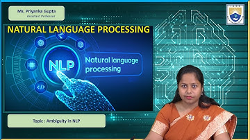 Ambiguity in NLP by Ms. Priyanka Gupta