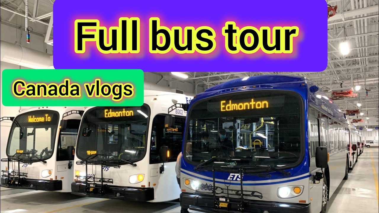 Canada Edmonton full bus tour|| bus ki ticket kitny ki?#canadabustour# ...