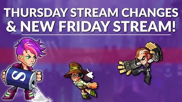Thursday Stream is Changing & New Friday Stream! - Brawlhalla Dev Stream Montage